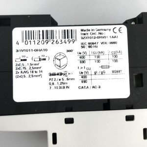 Siemens Leistungsschalter 3RV1011-0HA10 NOV