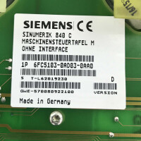 Sinumerik Maschinensteuertafel 840C/840CE 6FC5103-0AD03-0AA0 E-Stand:D GEB