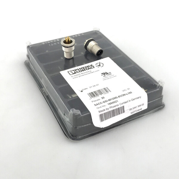 Phoenix Contact Rundsteckverbinder SACC-DSI-M12MS-5CON-L180 1694321 (20Stk) OVP
