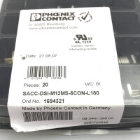 Phoenix Contact Rundsteckverbinder SACC-DSI-M12MS-5CON-L180 1694321 (20Stk) OVP