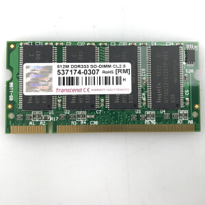 Transcend Arbeitsspeicher SO-DIMM 537174-0307 512MB GEB