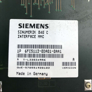 Sinumerik 840C/840CE MMC 6FC5112-0DA01-0AA1 E-Stand:A GEB