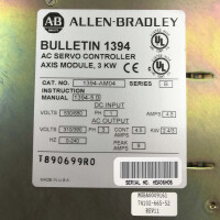 Allen Bradley AC Servo Controller 1394-AM04 Ser.B GEB