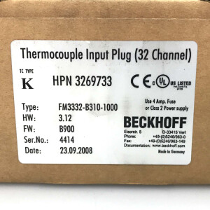 Beckhoff Thermoelement Feldbus Modul FM3332-B310-1000 OVP