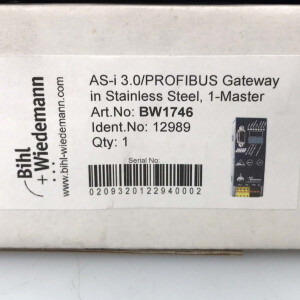 Bihl+Wiedemann AS-i 3.0 PROFIBUS Gateway BWU1746 OVP