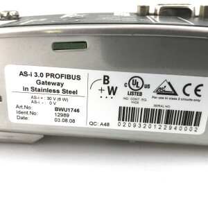 Bihl+Wiedemann AS-i 3.0 PROFIBUS Gateway BWU1746 OVP