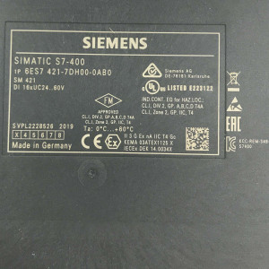 Simatic S7-400 SM421 6ES7 421-7DH00-0AB0 FS:003 NOV