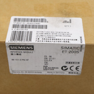 Simatic S7 ET200S IM151-3 6ES7 151-3BA23-0AB0 SIE