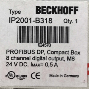Beckhoff 8-Kanal-Digital-Ausgang IP2001-B318 SIE