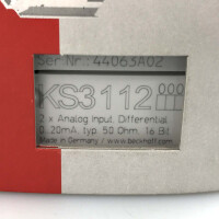 Beckhoff 2-Kanal-Analog-Eingangsklemme KS3112 OVP