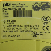 Pilz Not-Aus Schaltgerät PNOZ X13 24VDC 5n/o 1n/c 774549 OVP