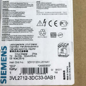 Siemens Leistungsschalter 3VL2712-3DC33-0AB1 OVP