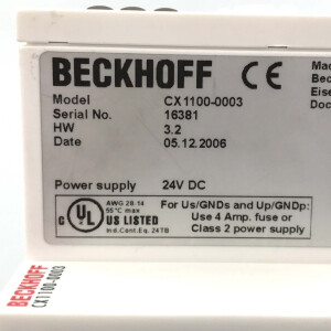 Beckhoff Netzteil-Modul CX1100-0003 GEB