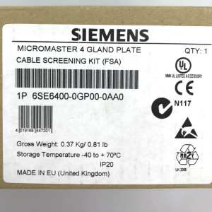 Siemens Micromaster 4 Schirmanschlussplatte 6SE6400-0GP00-0AA0 OVP