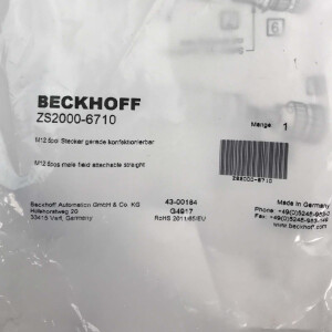 Beckhoff M12-Stecker ZS2000-6710 OVP
