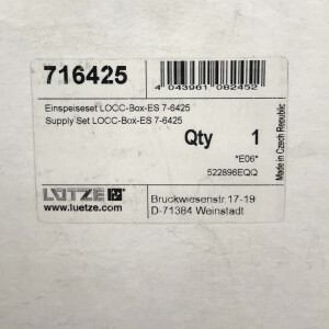 Lütze Einspeiseset LOCC-Box-ES 7-6425 716425 OVP