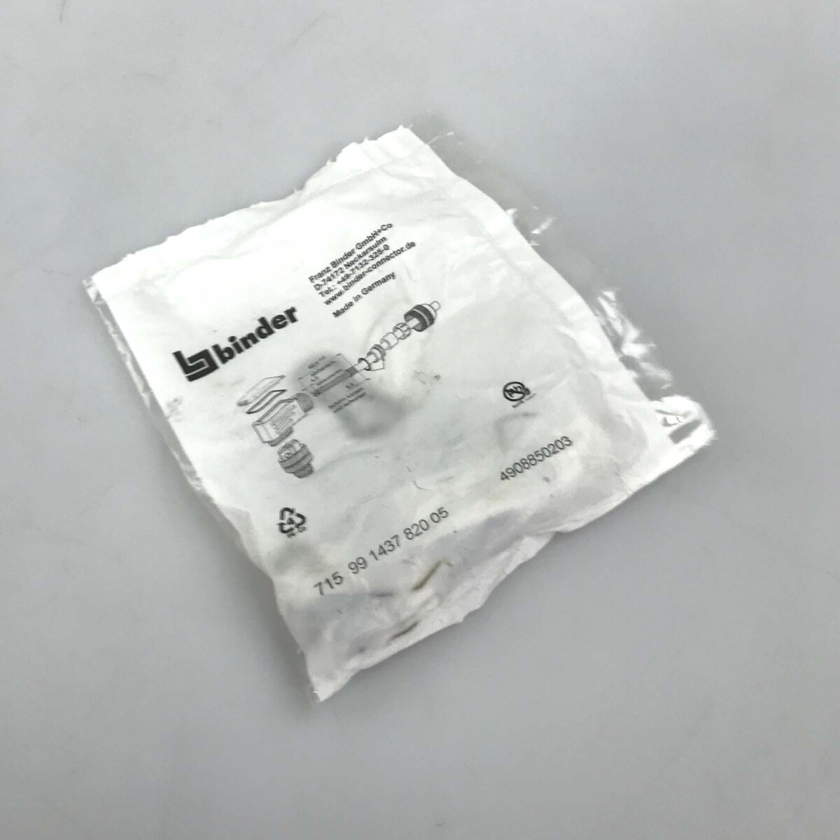 binder Winkelstecker 715 99-1437-820-05 OVP
