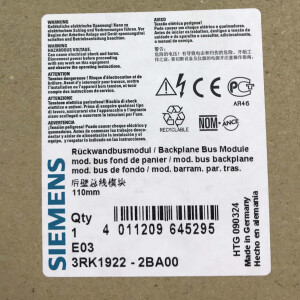 Siemens Rückwandbusmodul 3RK1922-2BA00 OVP