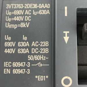 Siemens Lasttrennschalter 3VT3763-2DE36-0AA0 OVP