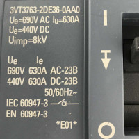 Siemens Lasttrennschalter 3VT3763-2DE36-0AA0 OVP