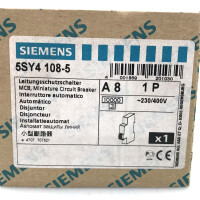 Siemens Leitungsschutzschalter 5SY4108-5 OVP