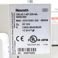Rexroth IndraControl L40 CML40.1-NP-220-NA-NNNN-NW 1070170261-202 GEB