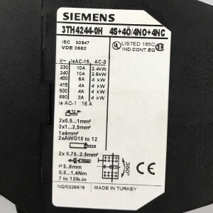 Siemens Hilfsschütz 3TH4244-0HP0 OVP
