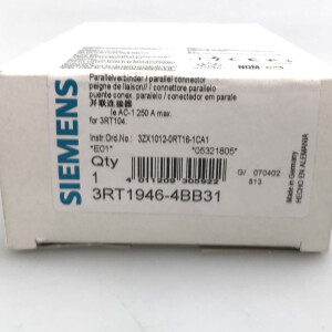 Siemens Parallelschaltverbinder 3RT1946-4BB31 OVP