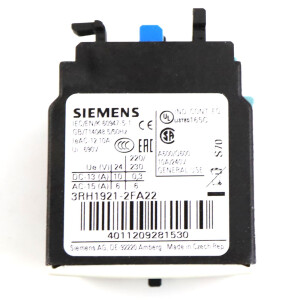 Siemens Hilfsschalterblock 3RH1921-2FA22 OVP