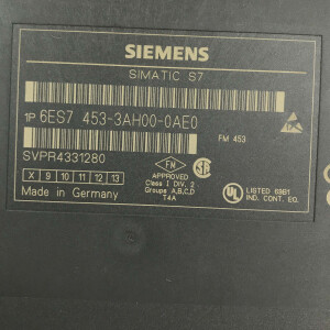 Simatic S7 FM453 6ES7 453-3AH00-0AE0 E-Stand:08 GEB