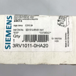 Siemens Leistungsschalter 3RV1011-0HA20 OVP