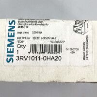 Siemens Leistungsschalter 3RV1011-0HA20 OVP