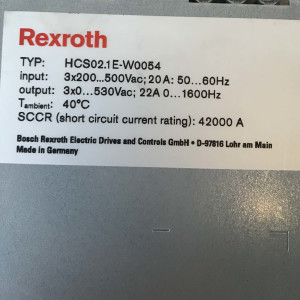 Rexroth IndraDrive C Umrichter HCS02.1E-W0054 NOV