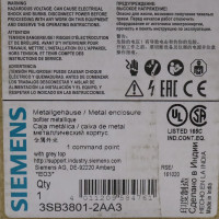 Siemens Gehäuse für Befehlsgeräte 3SB3801-2AA3 OVP