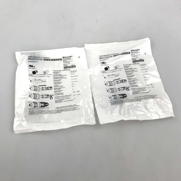 Balluff Steckverbinder BCC02H9 BKS-S109-RT14 (2Stk.) OVP