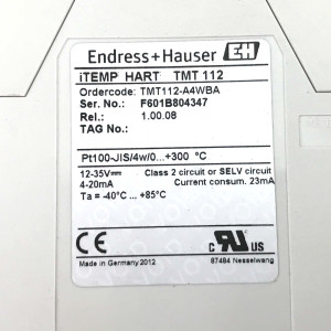 Endress+Hauser Hutschienen-Temperaturtransmitter TMT112-A4WBA (2Stk.) OVP