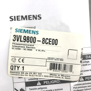 Siemens Anschlussabdeckung 3VL9800-8CE00 OVP