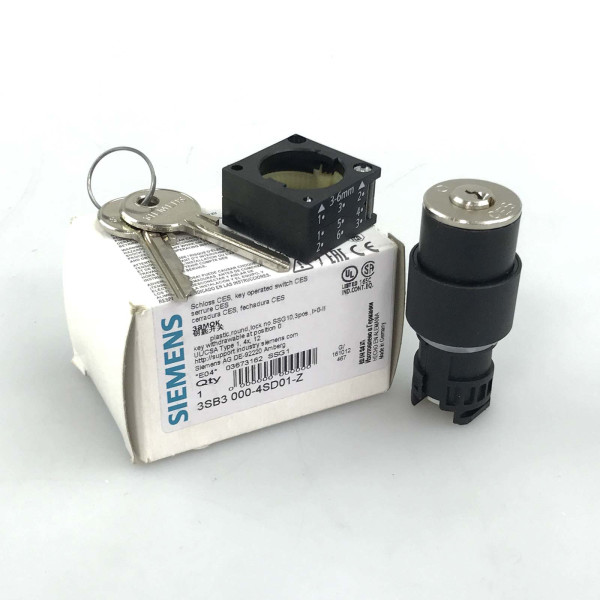 Siemens Schlüsselschalter 3SB3 000-4SD01-Z Z=SSG1 OVP