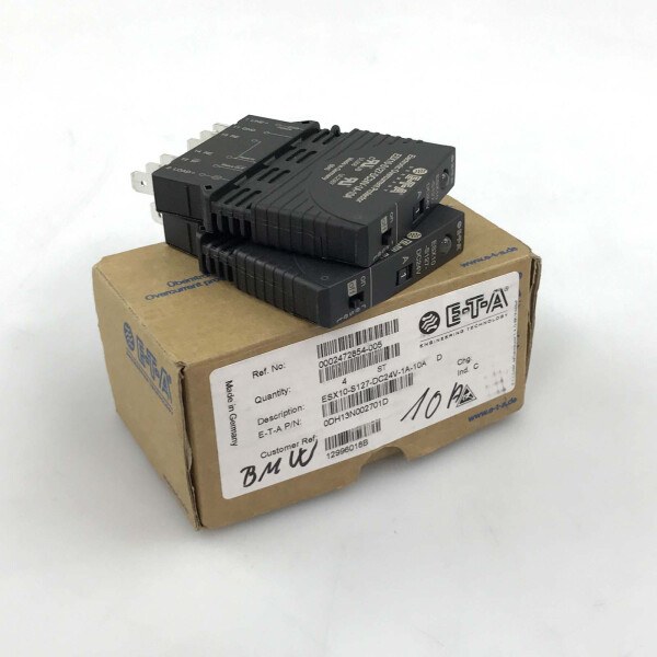 E-T-A Elektronischer Sicherungsautomat ESX10-S127-DC24V-1A-10A (2Stk.) OVP