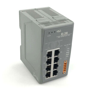ICP DAS 8-Port Ethernet-Switch NS-208 GEB