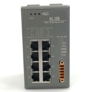ICP DAS 8-Port Ethernet-Switch NS-208 GEB