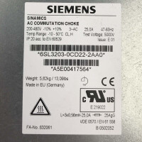 Siemens Sinamics Netzdrossel 6SL3203-0CD22-2AA0 GEB