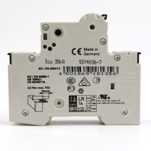 Siemens Leitungsschutzschalter 5SY4106-7 GEB