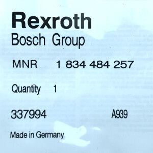 Bosch Rexroth Verbindungskabel 5 pol. M12 1834484257 OVP