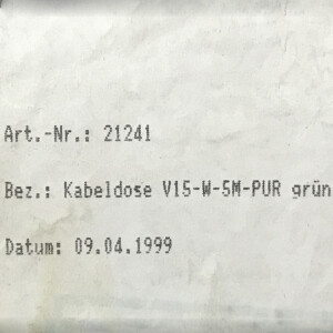 Pepperl+Fuchs Kabeldose V15-W-5M 21241 OVP