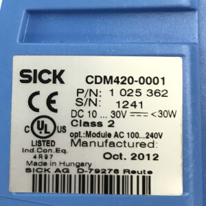 Sick Anschlussmodul CDM420-0001 P/N 1025362 NOV