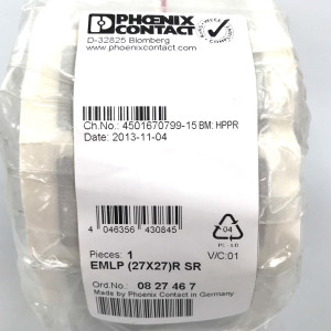 Phoenix Contact Kunststoffschild EMLP (27X27)R SR 0827467 OVP