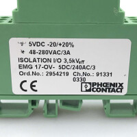 Phoenix Contact Solid-State-Relaismodul EMG 17-OV-5DC/240AC/3 2954219 NOV