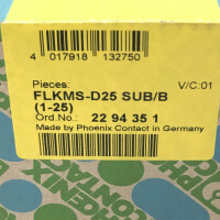 Phoenix Contact Übergabemodul FLKMS-D25 SUB/B (1-25) 2294351 OVP