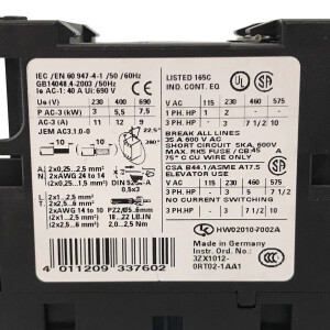 Siemens Leistungsschütz 3RT1024-3AG20 GEB